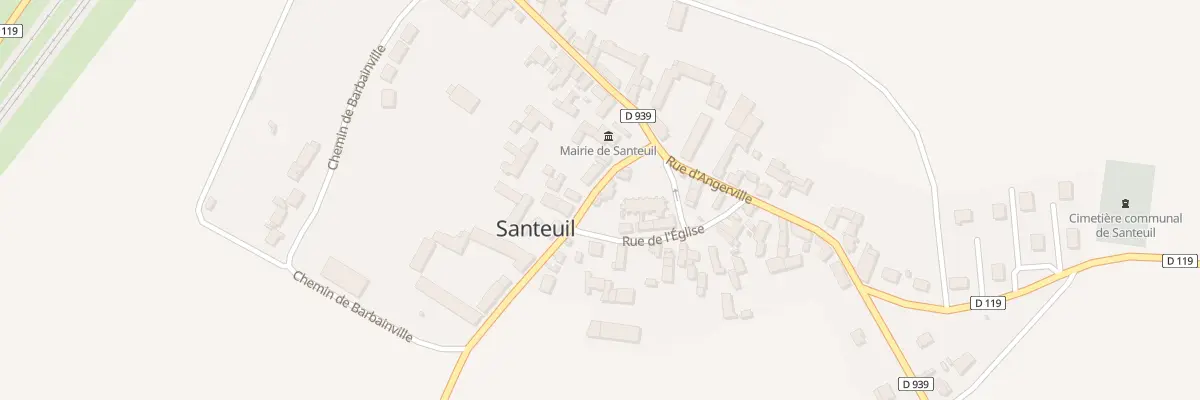 Plan du 3 Rue de la Mairie à Santeuil