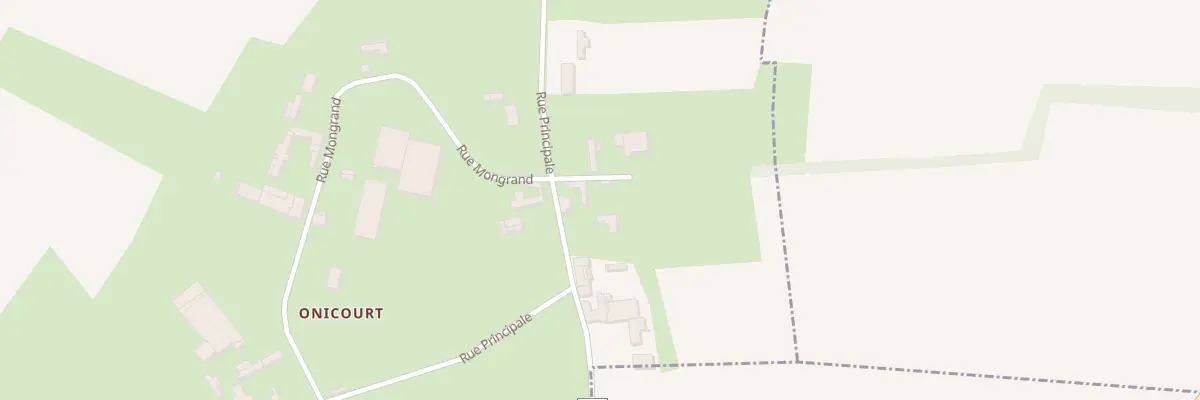 Plan du 16 Rue Principale Onicourt à Grébault-Mesnil