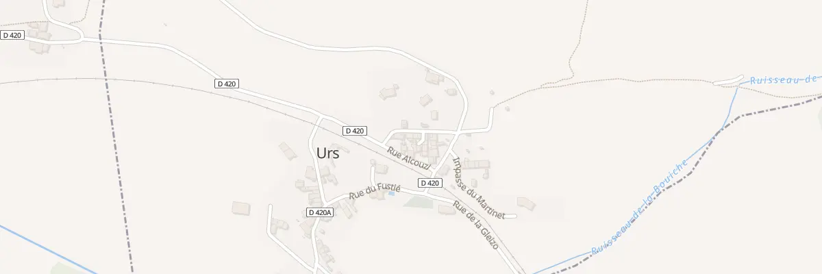 Plan du 25 Le Village à Urs