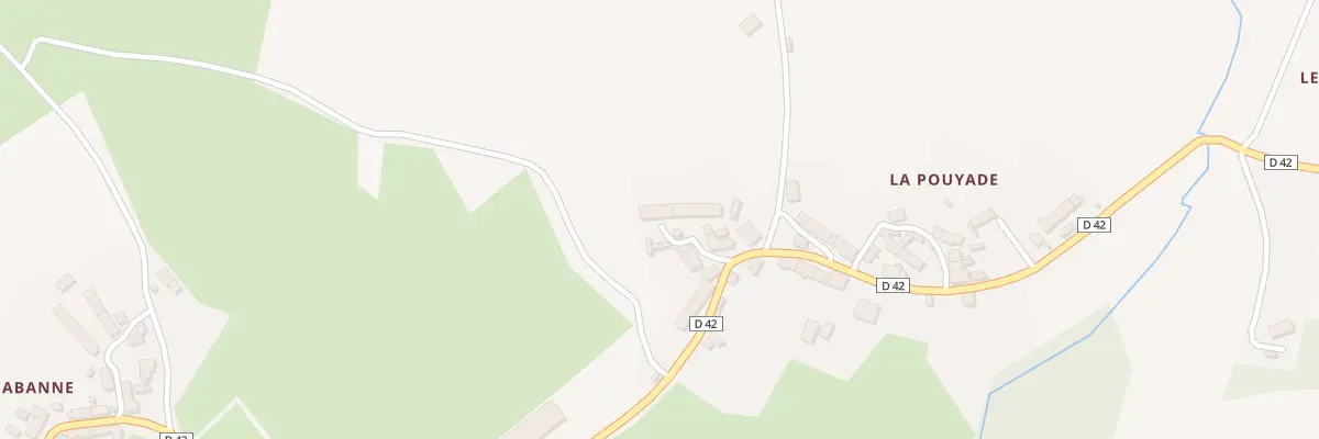 Plan du 5030 La Pouyade à Augères