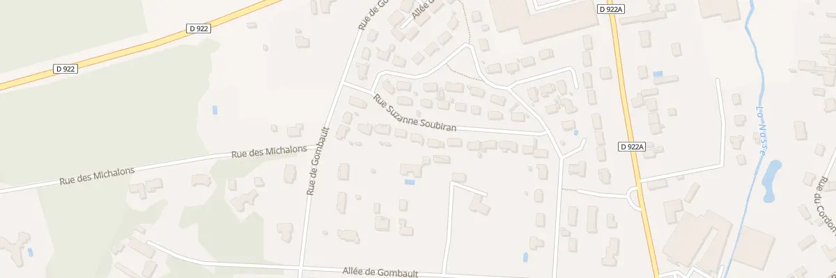 Plan du 24 Rue Mme Soubiran à Romorantin-Lanthenay