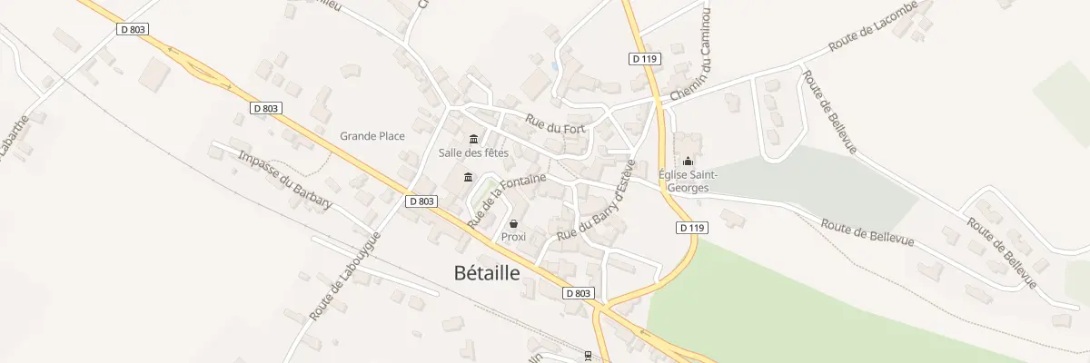 Plan du 51 Pl de la Fontaine à Bétaille