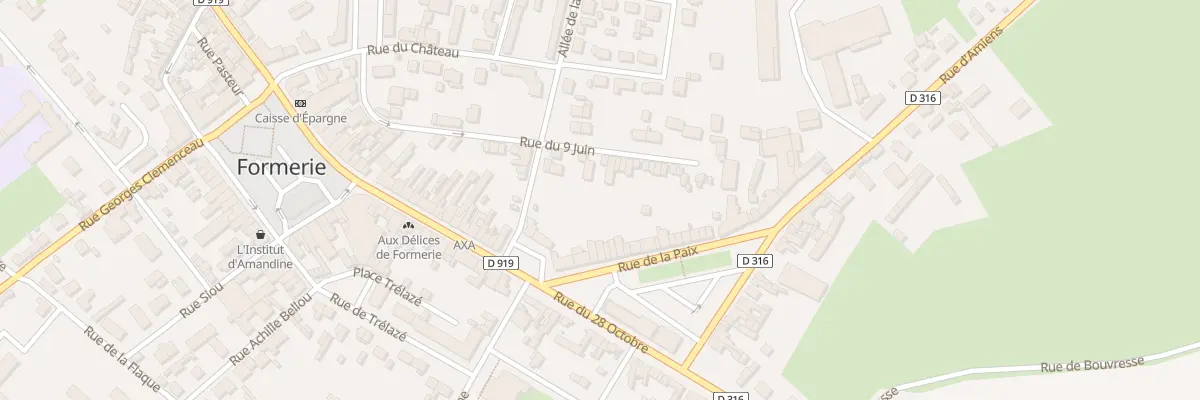 Plan du 5 Rue de la Paix à Formerie