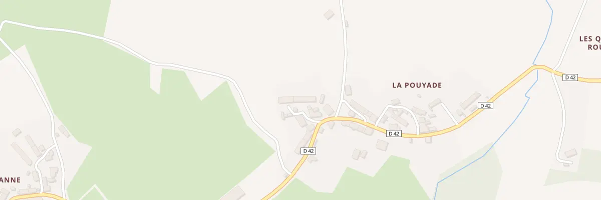 Plan du 5033 La Pouyade à Augères