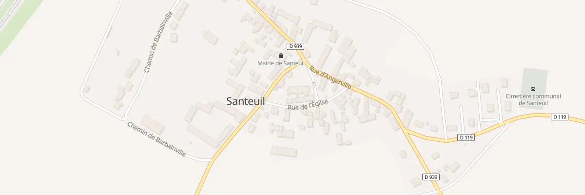 Plan du 1 Rue de l’Eglise à Santeuil