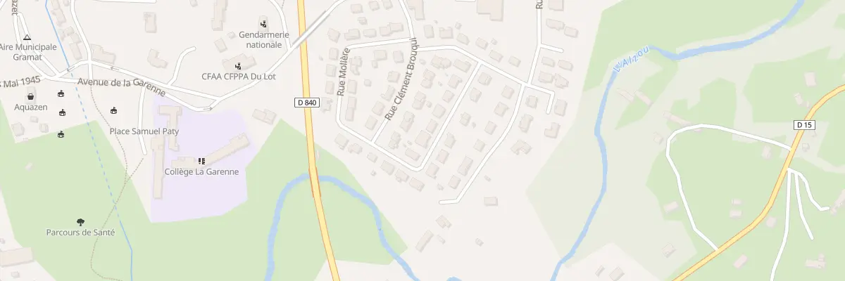 Plan du 7129 Rue Pierre et Marie Curie à Gramat