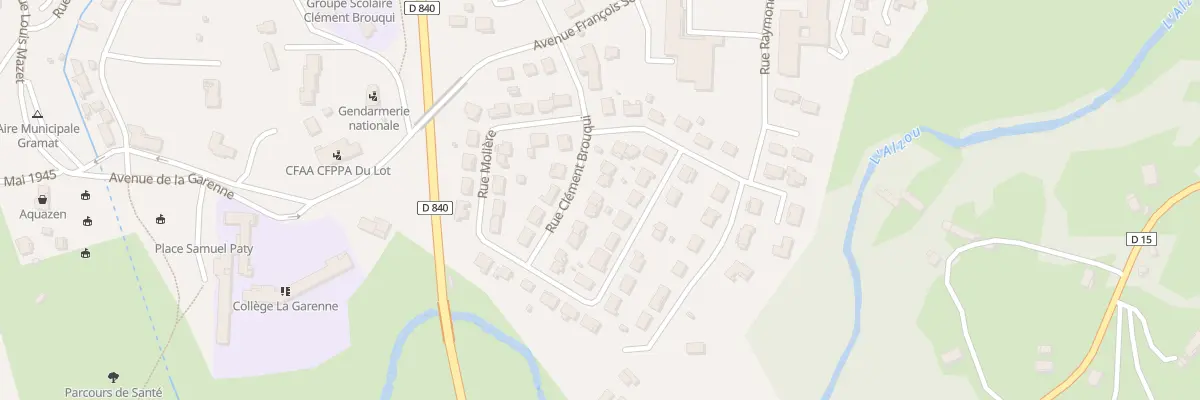 Plan du 125 Rue Clément Brouqui à Gramat
