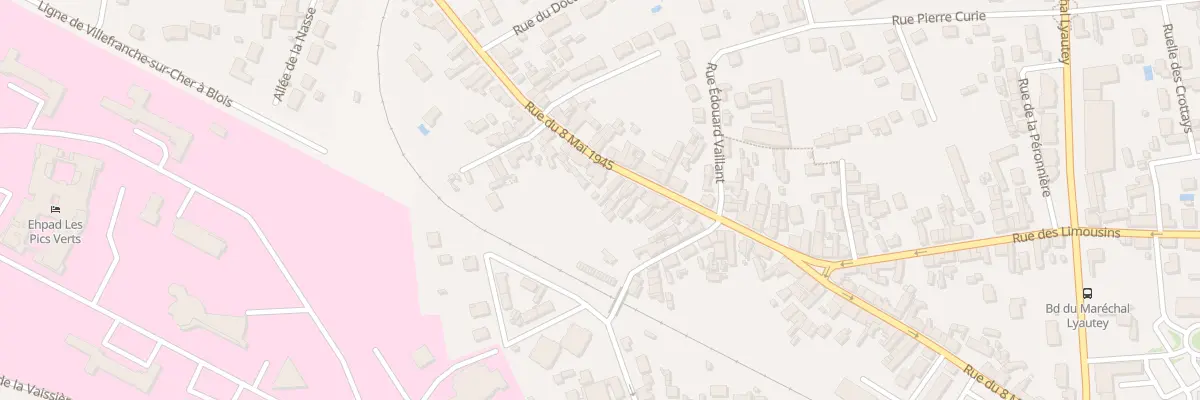 Plan du 187 Rue du Huit Mai à Romorantin-Lanthenay
