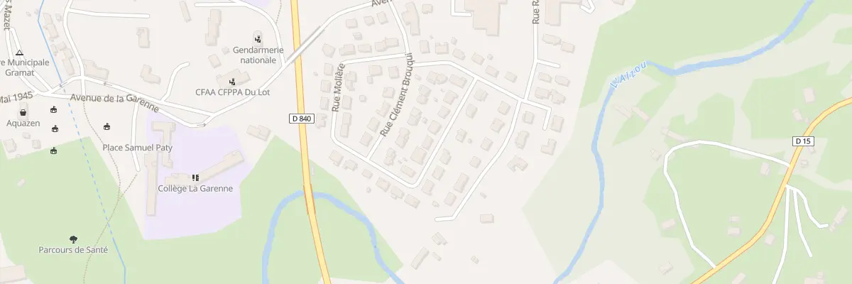 Plan du 125 Rue Pierre et Marie Curie à Gramat