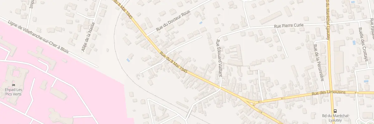 Plan du 210A Rue du Huit Mai à Romorantin-Lanthenay