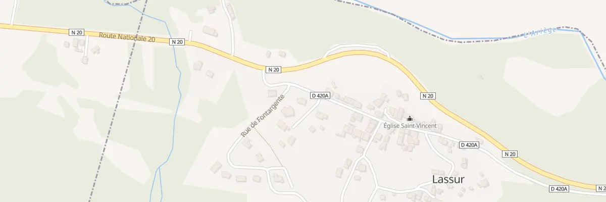 Plan du 67 Saint Bitou à Lassur
