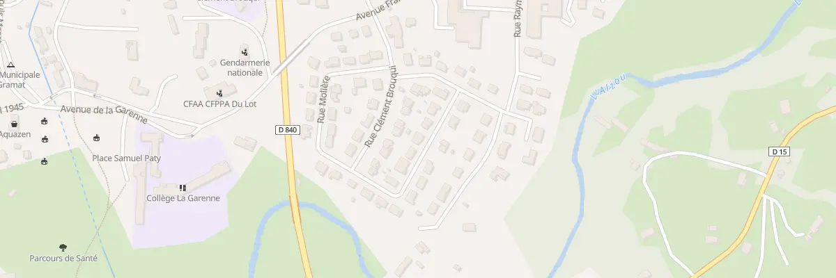 Plan du 145 Rue Pierre et Marie Curie à Gramat