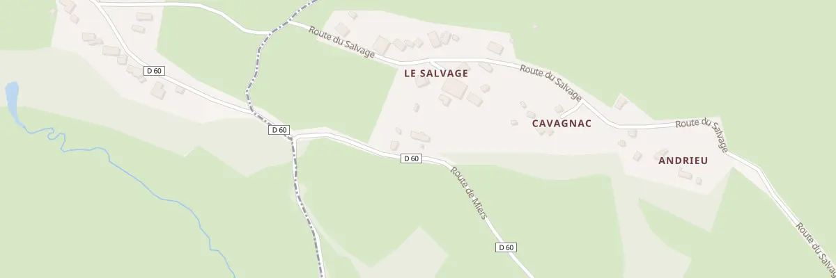 Plan du 5048A Le Salvage à Padirac