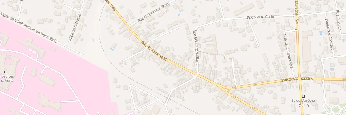 Plan du 206 Rue du Huit Mai à Romorantin-Lanthenay