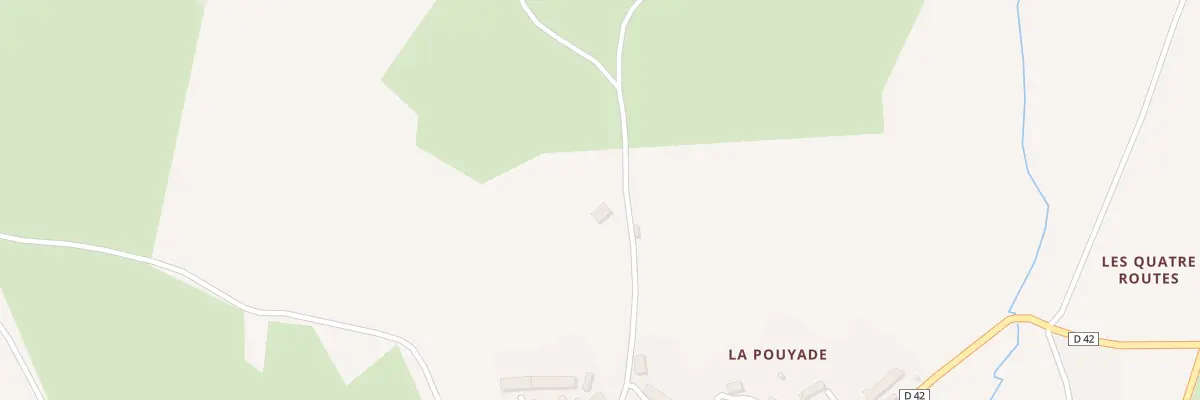 Plan du 5120 La Pouyade à Augères