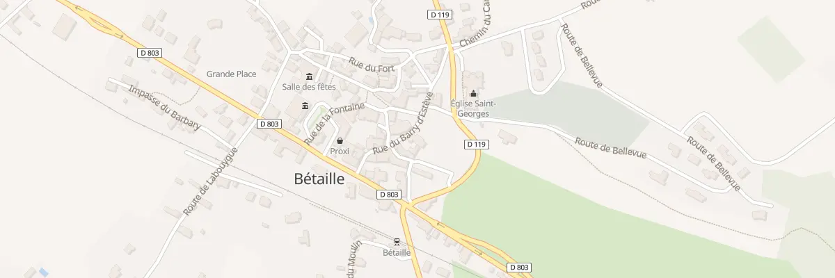 Plan du 86 Rue du Barry d’Estève à Bétaille