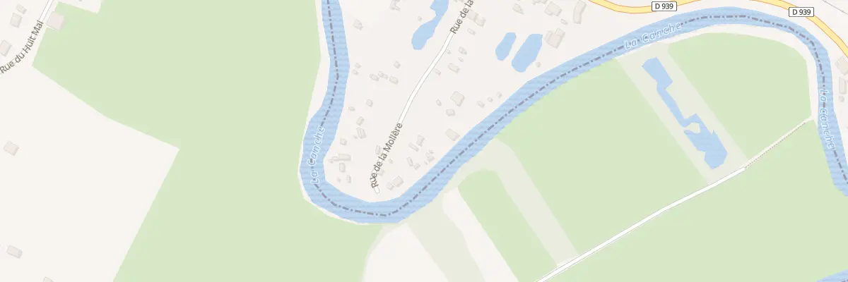 Plan du 11 Rue de la Moliére à Attin