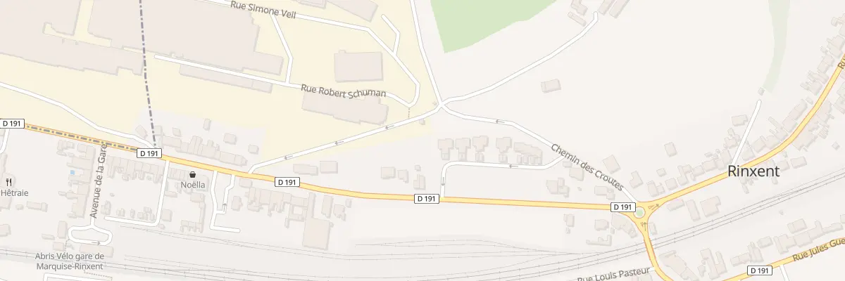 Plan du 10 Rue Roger Salengro à Rinxent