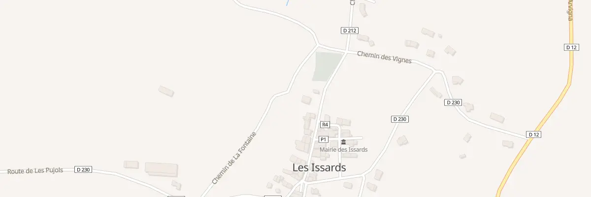 Plan du 67 Les Issards aux Issards