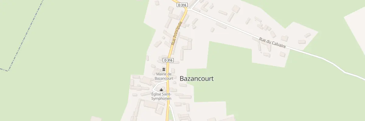 Plan du 4 Rue Principale à Bazancourt