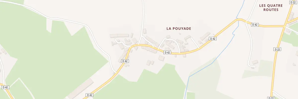 Plan du 16 La Pouyade à Augères