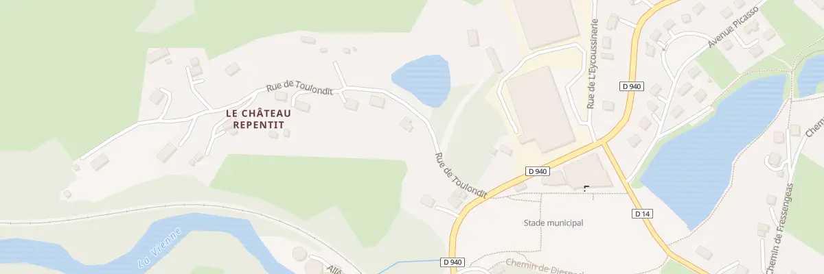 Plan du 5711A Toulondit à Eymoutiers