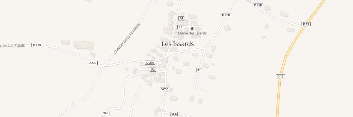 Plan du 2 Che du Calvaire aux Issards