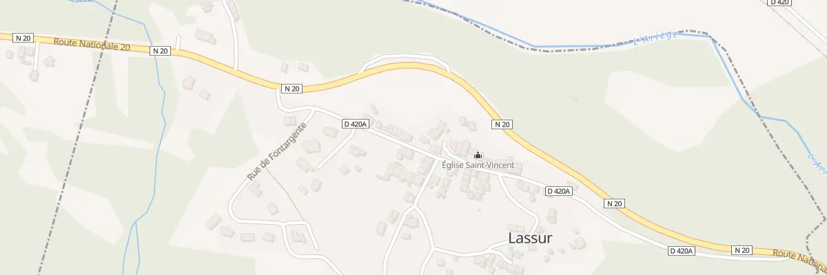 Plan du 31 Le Village à Lassur