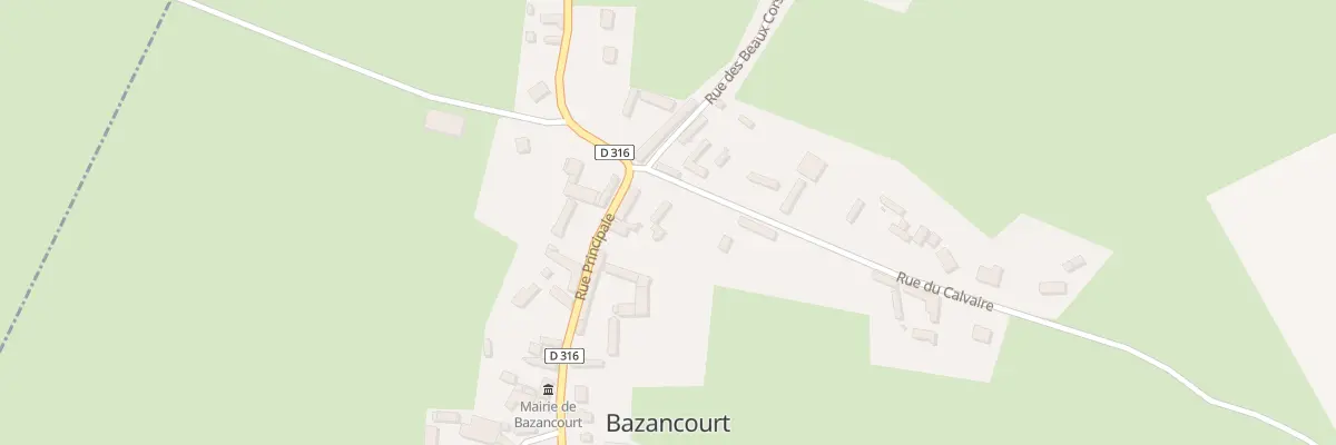 Plan du 6 Rue Principale à Bazancourt