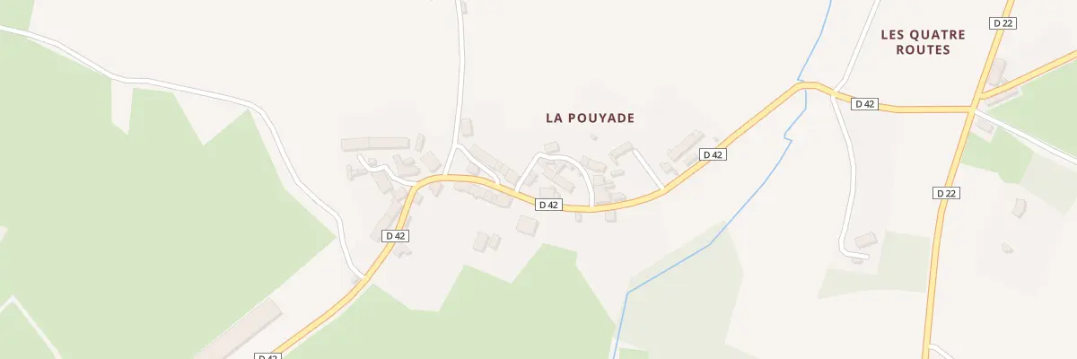 Plan du 20 La Pouyade à Augères
