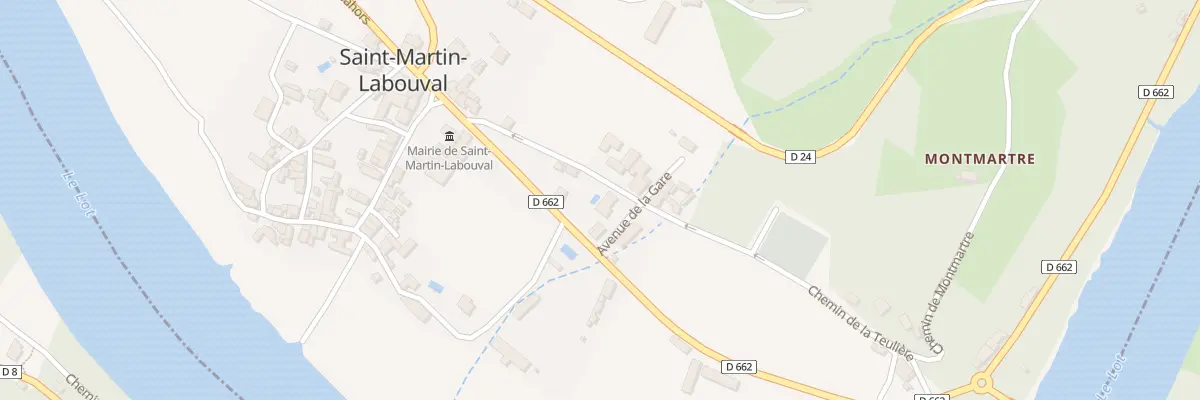 Plan du 5203F La Gare à Saint-Martin-Labouval
