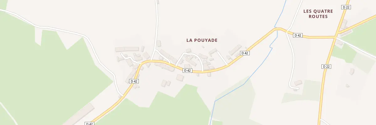 Plan du 22 La Pouyade à Augères