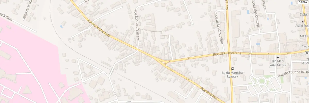 Plan du 172 Rue du Huit Mai à Romorantin-Lanthenay