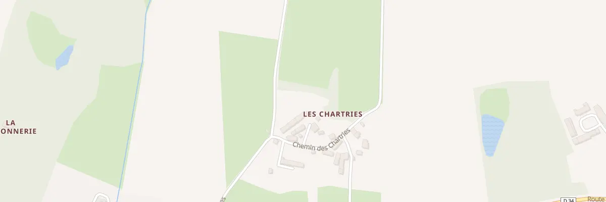 Plan du 5061 Les Chartries à Guilly