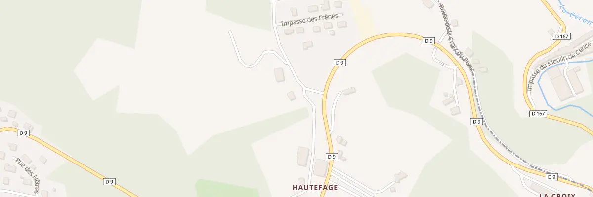 Plan du 219A Hautefage à Chameyrat