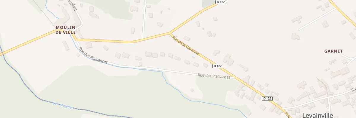 Plan du 10 Rue des Plaisances à Levainville