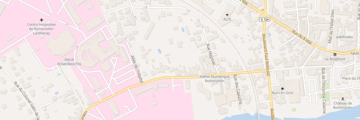 Plan du 80 Rue des Capucins à Romorantin-Lanthenay