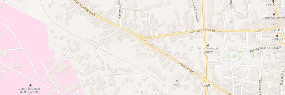 Plan du 135A Rue du Huit Mai à Romorantin-Lanthenay