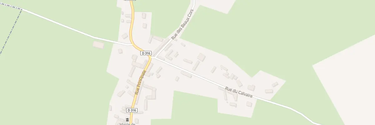 Plan du 25 Rue du Calvaire à Villers-Vermont