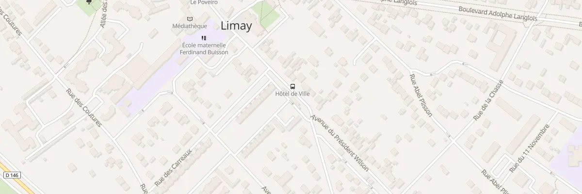 Plan du 30 Av du Pdt Wilson à Limay
