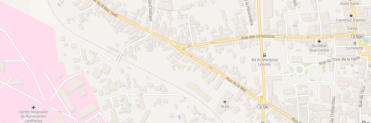 Plan du 121 Rue du Huit Mai à Romorantin-Lanthenay