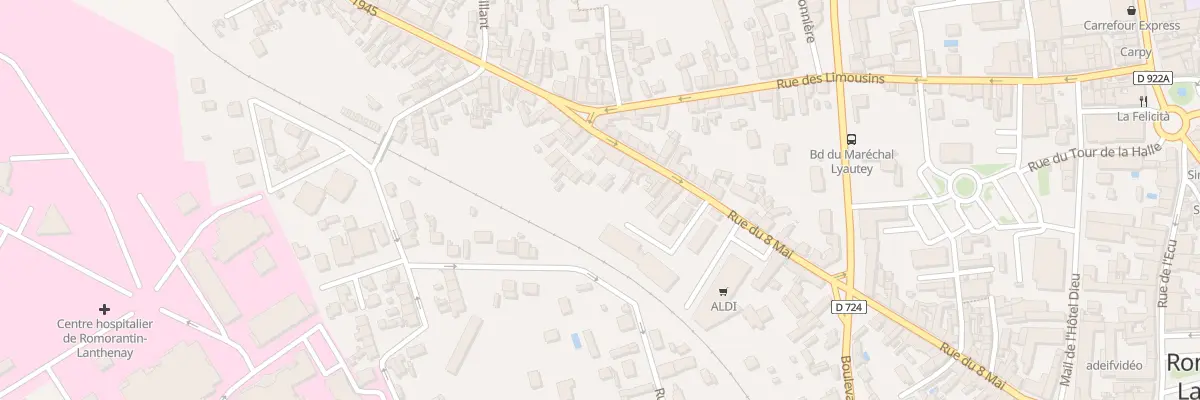 Plan du 117B Rue du Huit Mai à Romorantin-Lanthenay