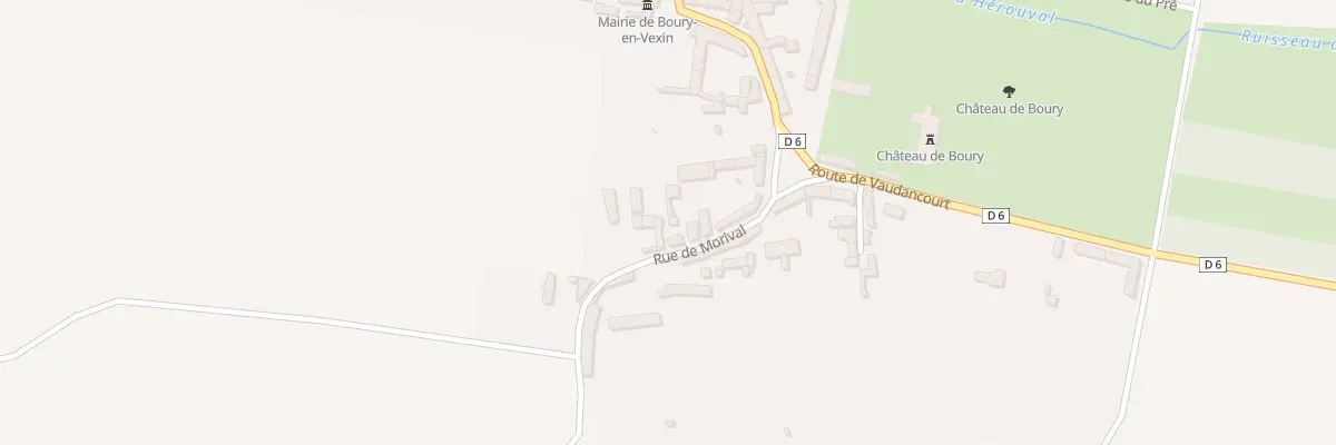Plan du 1 Rue de Morival à Boury-en-Vexin