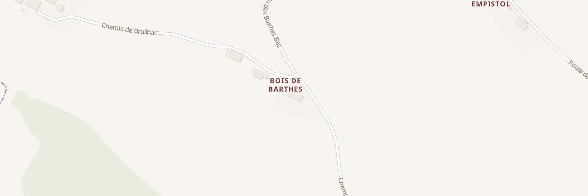 Plan du 5069 Aux Barthes à Belcastel