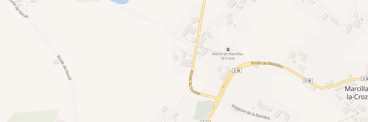 Plan du 5013 La Croze à Marcillac-la-Croze