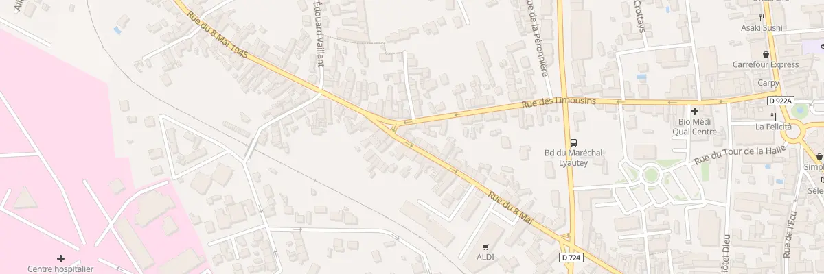 Plan du 150 Rue du Huit Mai à Romorantin-Lanthenay