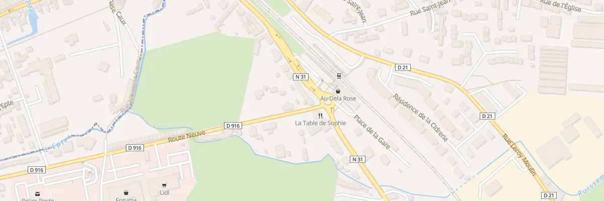 Plan du 34B Av de la Gare à Ferrières-en-Bray