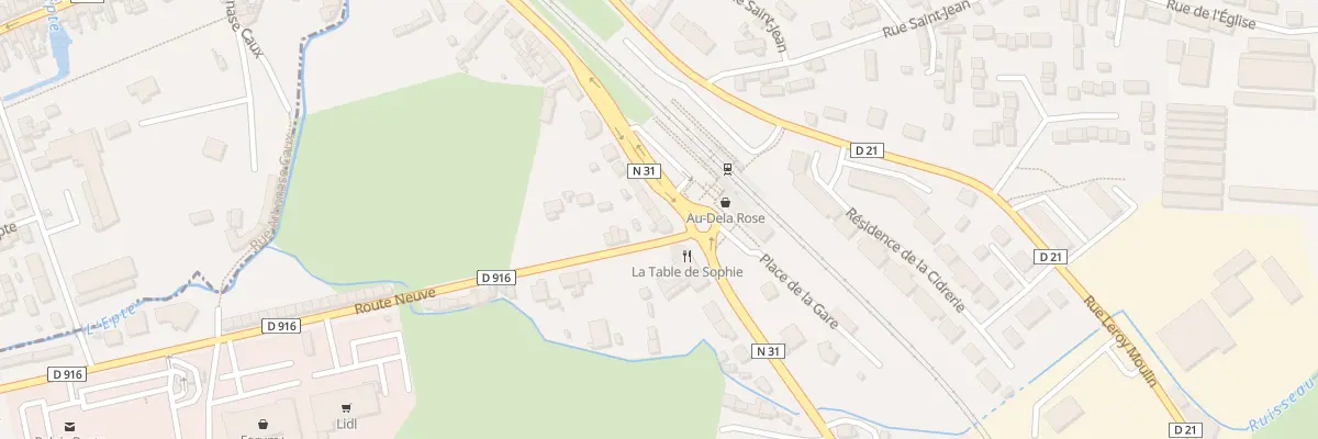 Plan du 36 Av de la Gare à Ferrières-en-Bray