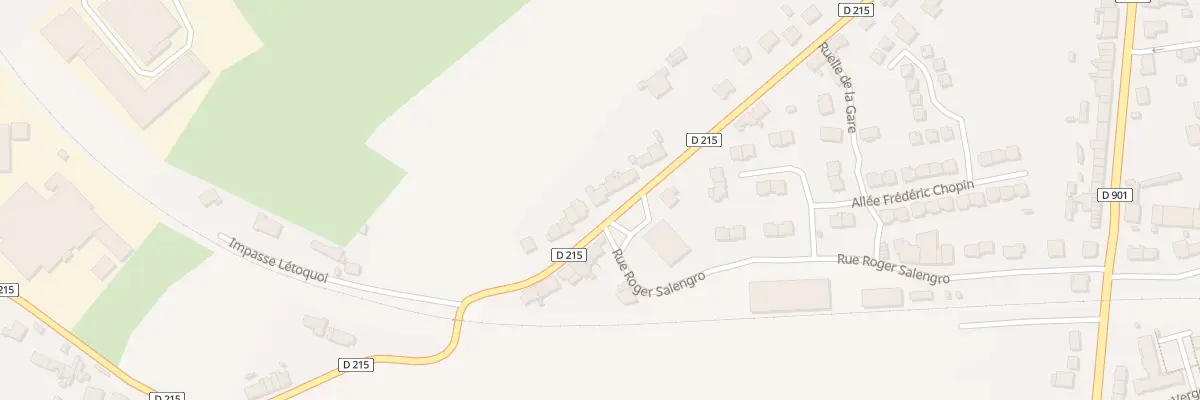 Plan du 518 Rue de Neufchatel à Samer