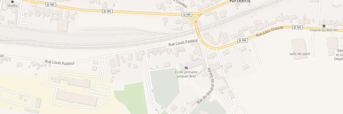 Plan du 7 Rue Pasteur à Rinxent